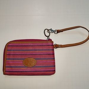 Fossil dark mauve wristlet